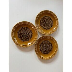 3 1960s MidCentury Modern Vintage Homer Laughlin CoventryCastilian Dinner Plates